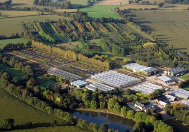 Photo a&eacute;rienne du site de Larchamp