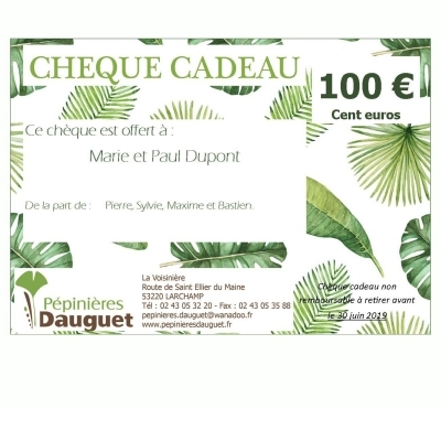 Chèque Cadeau